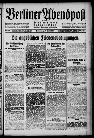 Berliner Abendpost vom 08.05.1919