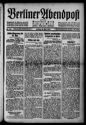 Berliner Abendpost vom 23.05.1919