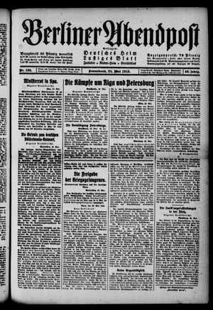 Berliner Abendpost vom 24.05.1919
