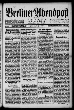Berliner Abendpost vom 28.05.1919