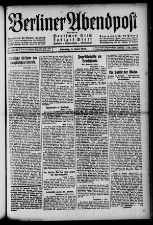 Berliner Abendpost on Jun 8, 1919