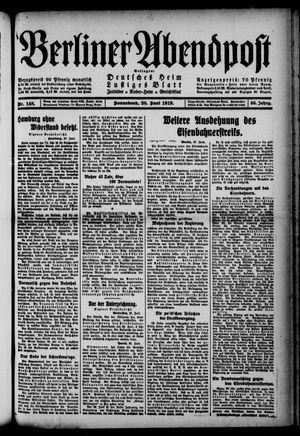 Berliner Abendpost vom 28.06.1919