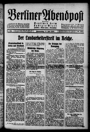 Berliner Abendpost vom 17.07.1919