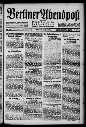 Berliner Abendpost vom 23.07.1919
