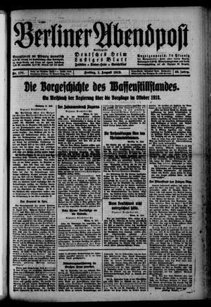 Berliner Abendpost vom 01.08.1919