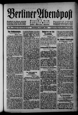 Berliner Abendpost vom 02.08.1919