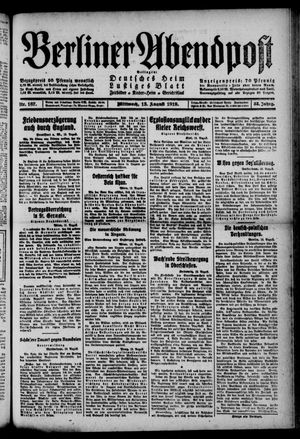 Berliner Abendpost on Aug 13, 1919