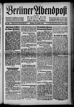 Berliner Abendpost vom 22.08.1919