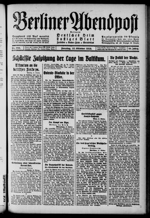 Berliner Abendpost vom 12.10.1919