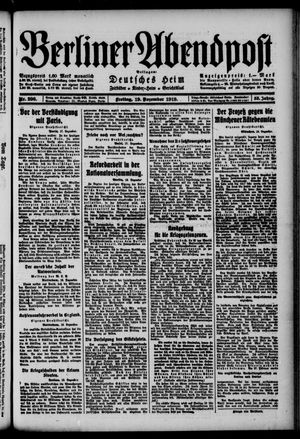 Berliner Abendpost vom 19.12.1919