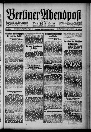 Berliner Abendpost vom 28.12.1919