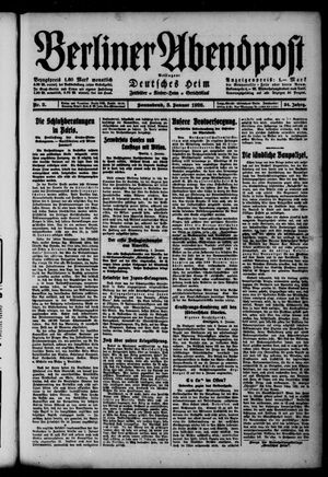 Berliner Abendpost vom 03.01.1920