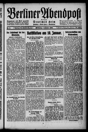 Berliner Abendpost vom 07.01.1920
