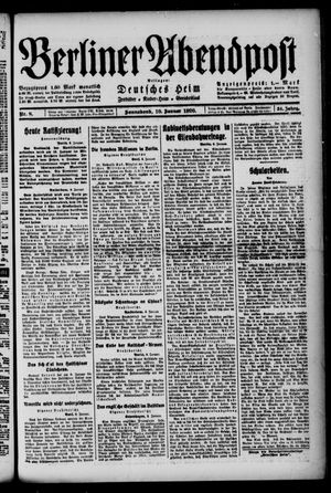 Berliner Abendpost vom 10.01.1920
