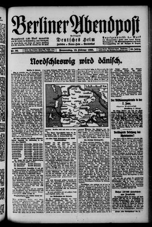 Berliner Abendpost vom 12.02.1920