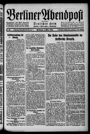 Berliner Abendpost on Mar 3, 1920