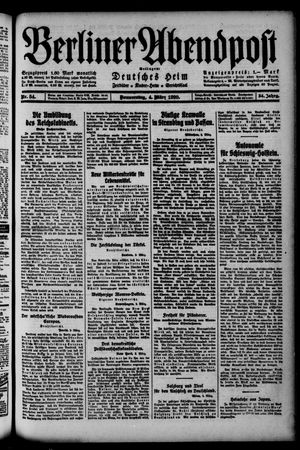 Berliner Abendpost vom 04.03.1920