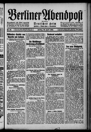 Berliner Abendpost vom 23.04.1920