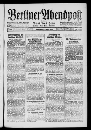 Berliner Abendpost vom 06.05.1920
