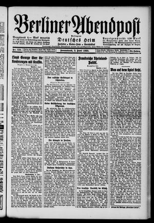Berliner Abendpost vom 05.06.1920