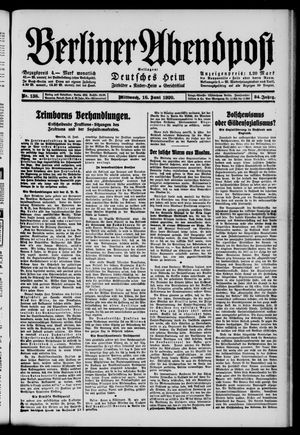 Berliner Abendpost vom 16.06.1920