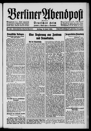 Berliner Abendpost vom 18.06.1920