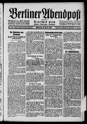 Berliner Abendpost on Jun 23, 1920
