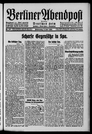Berliner Abendpost vom 08.07.1920