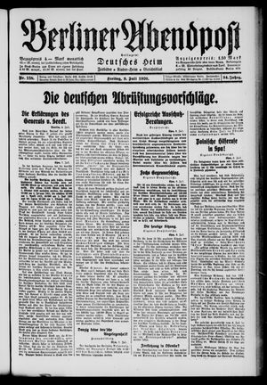 Berliner Abendpost vom 09.07.1920
