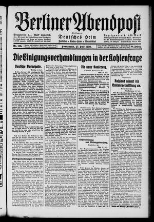 Berliner Abendpost vom 17.07.1920