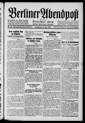 Berliner Abendpost vom 31.07.1920