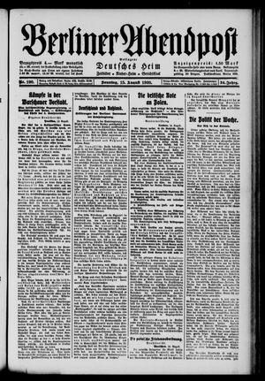 Berliner Abendpost vom 15.08.1920