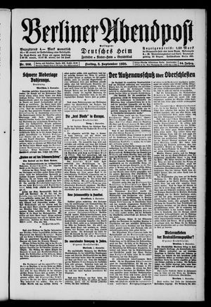 Berliner Abendpost vom 03.09.1920