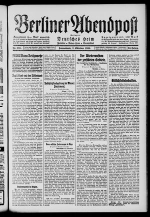 Berliner Abendpost vom 02.10.1920
