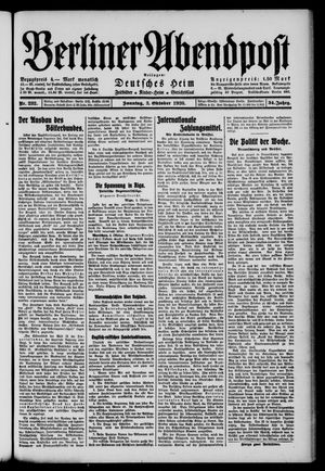Berliner Abendpost on Oct 3, 1920