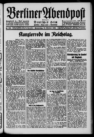 Berliner Abendpost vom 28.10.1920