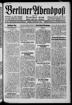 Berliner Abendpost vom 05.11.1920