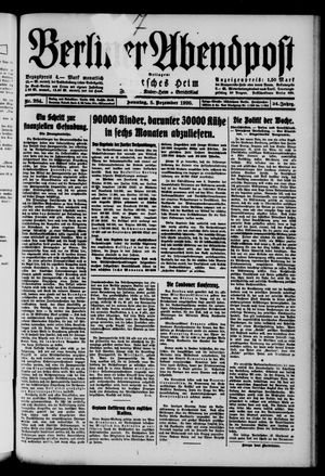 Berliner Abendpost vom 05.12.1920