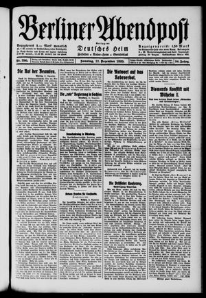 Berliner Abendpost vom 12.12.1920