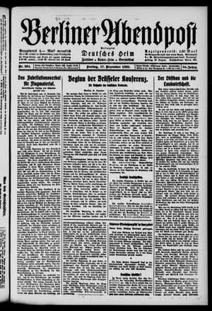 Berliner Abendpost vom 17.12.1920