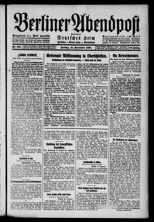 Berliner Abendpost on Dec 31, 1920