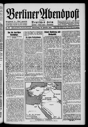 Berliner Abendpost vom 24.02.1921