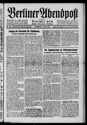 Berliner Abendpost vom 09.07.1921