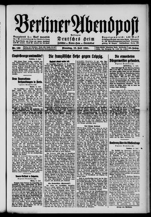 Berliner Abendpost vom 12.07.1921