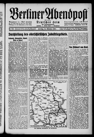 Berliner Abendpost vom 14.10.1921