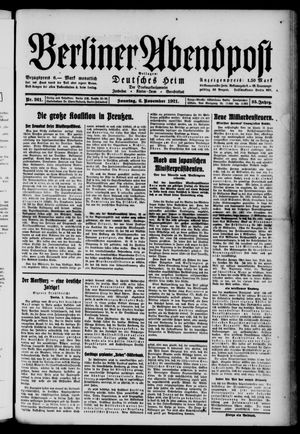 Berliner Abendpost vom 06.11.1921