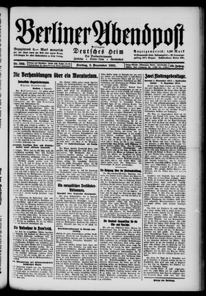 Berliner Abendpost vom 02.12.1921