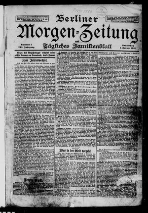Berliner Morgenzeitung on Jan 1, 1891