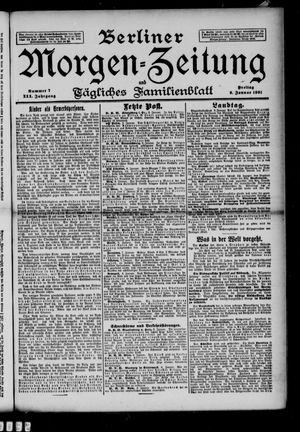 Berliner Morgenzeitung vom 09.01.1891