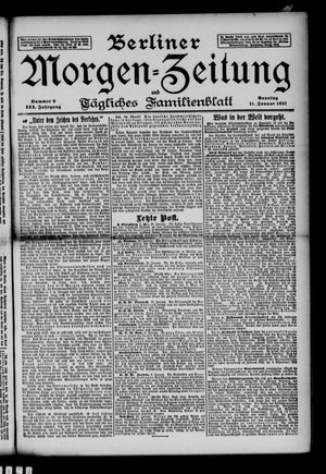 Berliner Morgenzeitung vom 11.01.1891